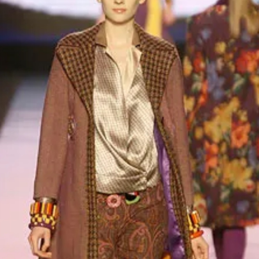 ETRO WOOL COAT - a showstopper from the 2005 Fall collection